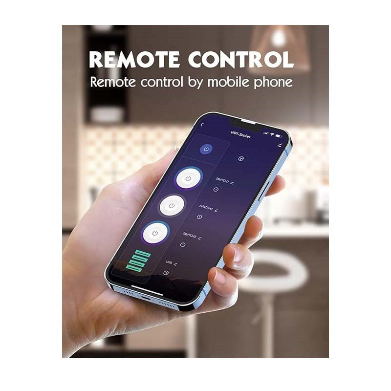 لدنيو كابل تمديد طاقة ذكي بتقنية واى فاى مزود بثلاثة مقابس، ومنفذ شحن سريع يو اس بى تايب سى بى دى، ومنفذين يو اس بى تايب ايه، ومنفذ كيو سى 3.0، ويعمل مع تطبيق ذكي لدنيو كابل تمديد طاقة ذكي بتقنية واى فاى مزود بثلاثة مقابس، ومنفذ شحن سريع يو اس بى تايب سى بى دى، ومنفذين يو اس بى تايب ايه، ومنفذ كيو سى 3.0، ويعمل مع تطبيق ذكي